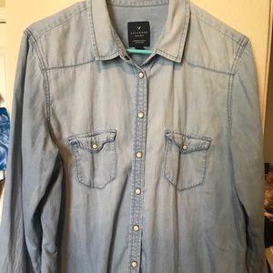 American Eagle XL boyfriend button down